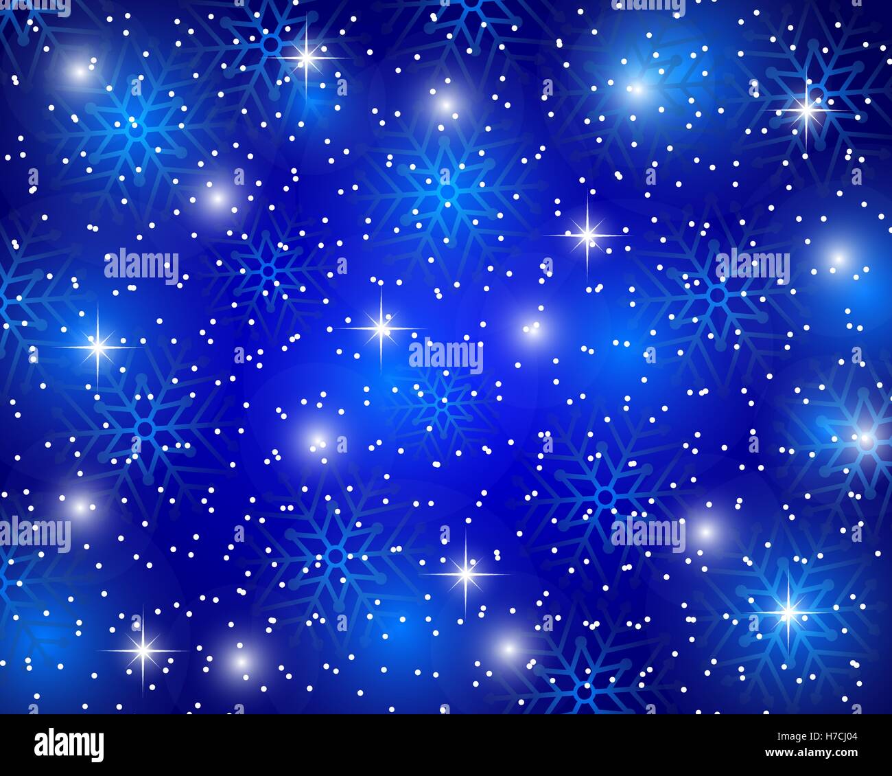 Christmas blue background with snowflakes Stock Vector Image & Art - Alamy
