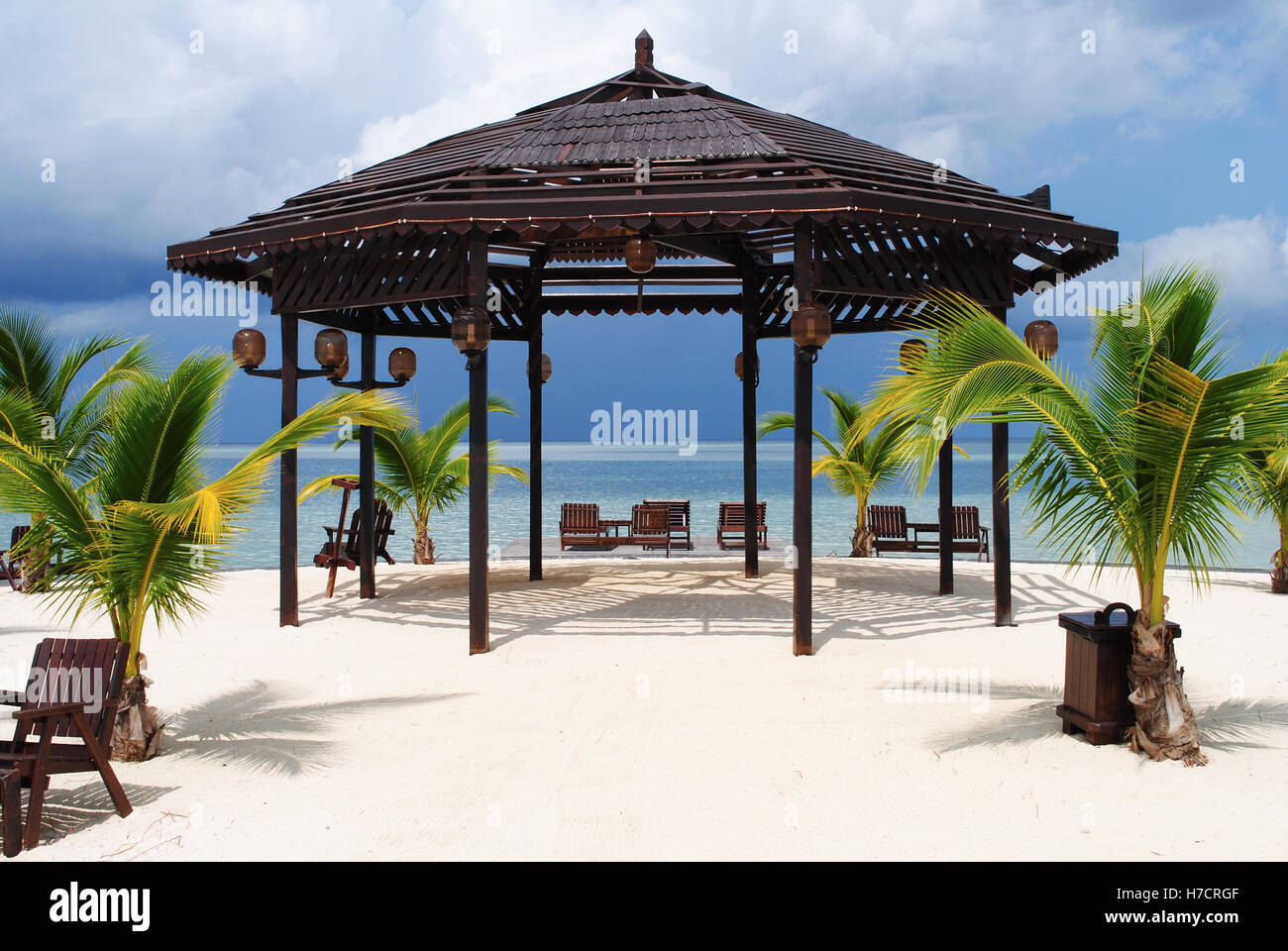 Tropical Beach Resort Stock Photo