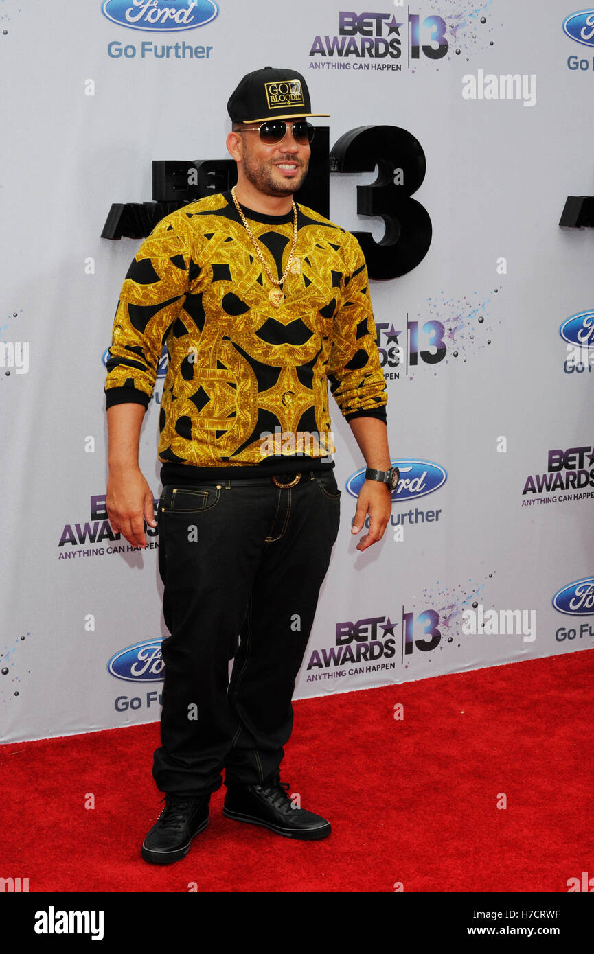 DJ Drama attends the Ford Red Carpet at the 2013 BET Awards at the Nokia Theatre L.A. Live on June 30, 2013 in Los Angeles, California. Stock Photo