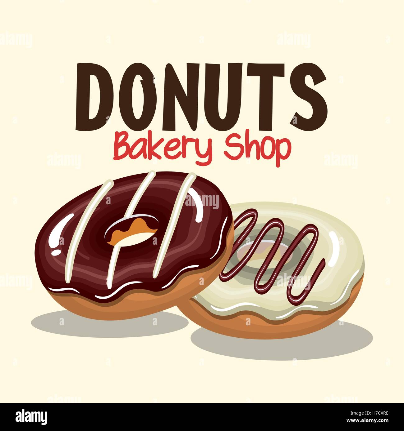 delicious donuts bakery shop vector illustration design Stock Vector ...