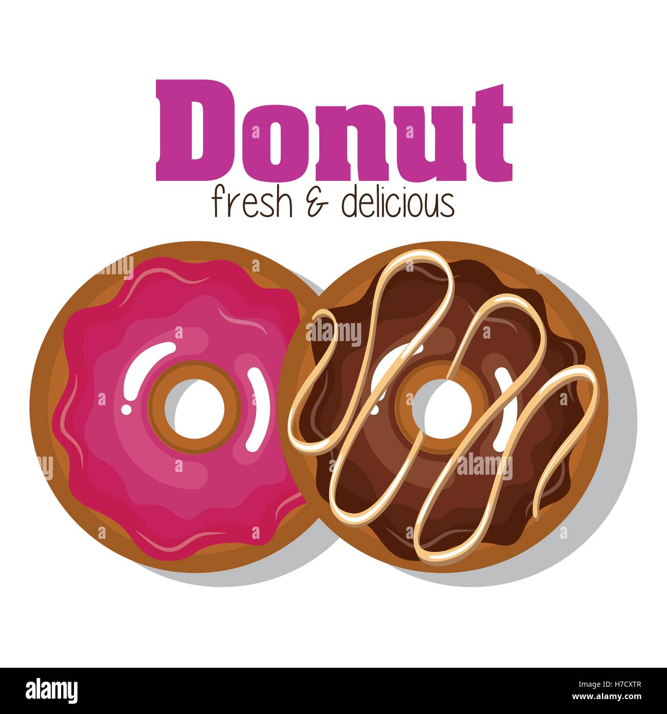 delicious donuts bakery shop vector illustration design Stock Vector ...