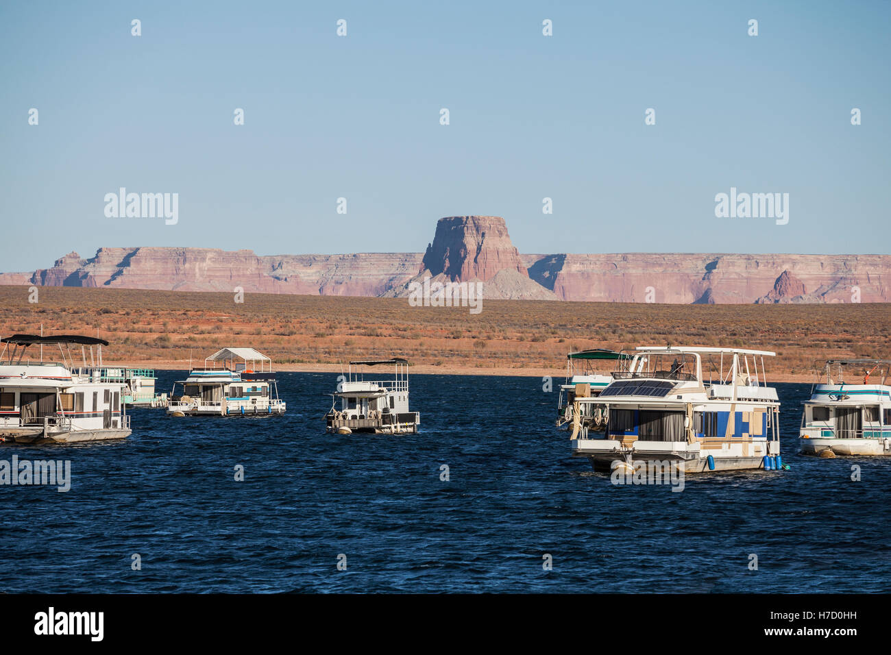 Lake Powell at Glen Canyon National Recreation Area in northern Arizona. Stock Photo