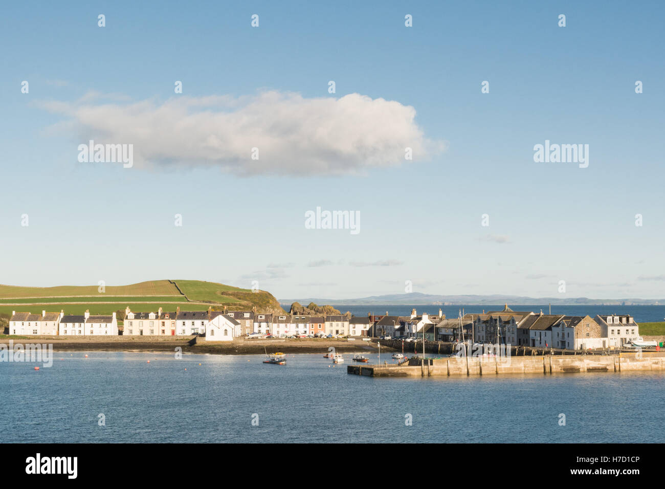 The Isle of Whithorn - a village on the Machars peninsula, Wigtownshire, Dumfries and Galloway, Scotland, Stock Photo