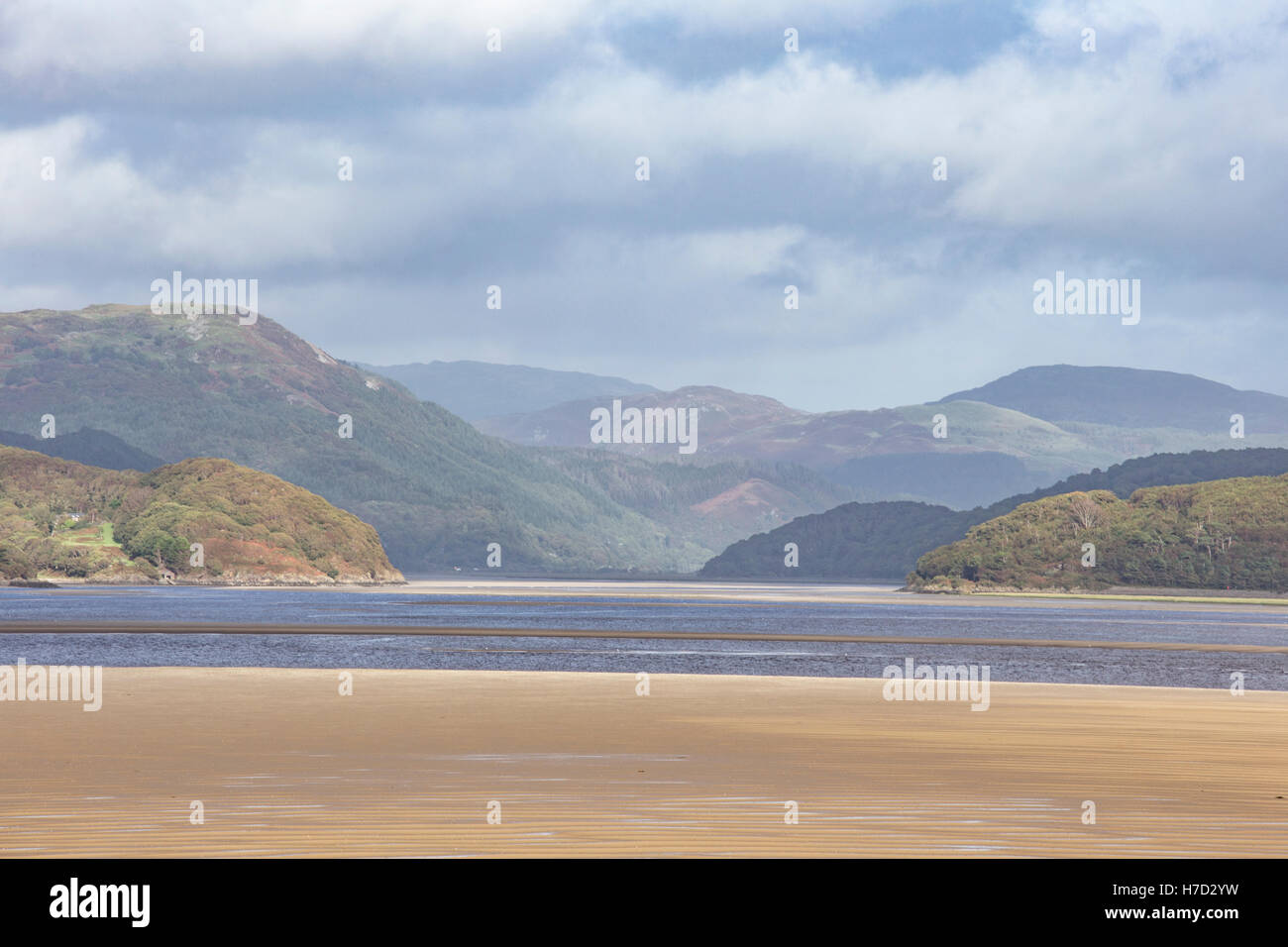 The Mawddach Estuary, Gwynedd, North Wales, UK Stock Photo