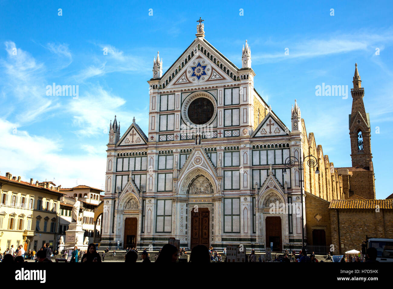 Basilica di Santa Croce in Florence Italy Stock Photo