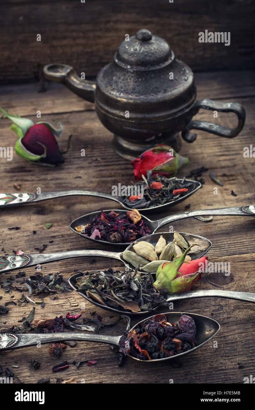 Dried tea leaves Stock Photo Alamy