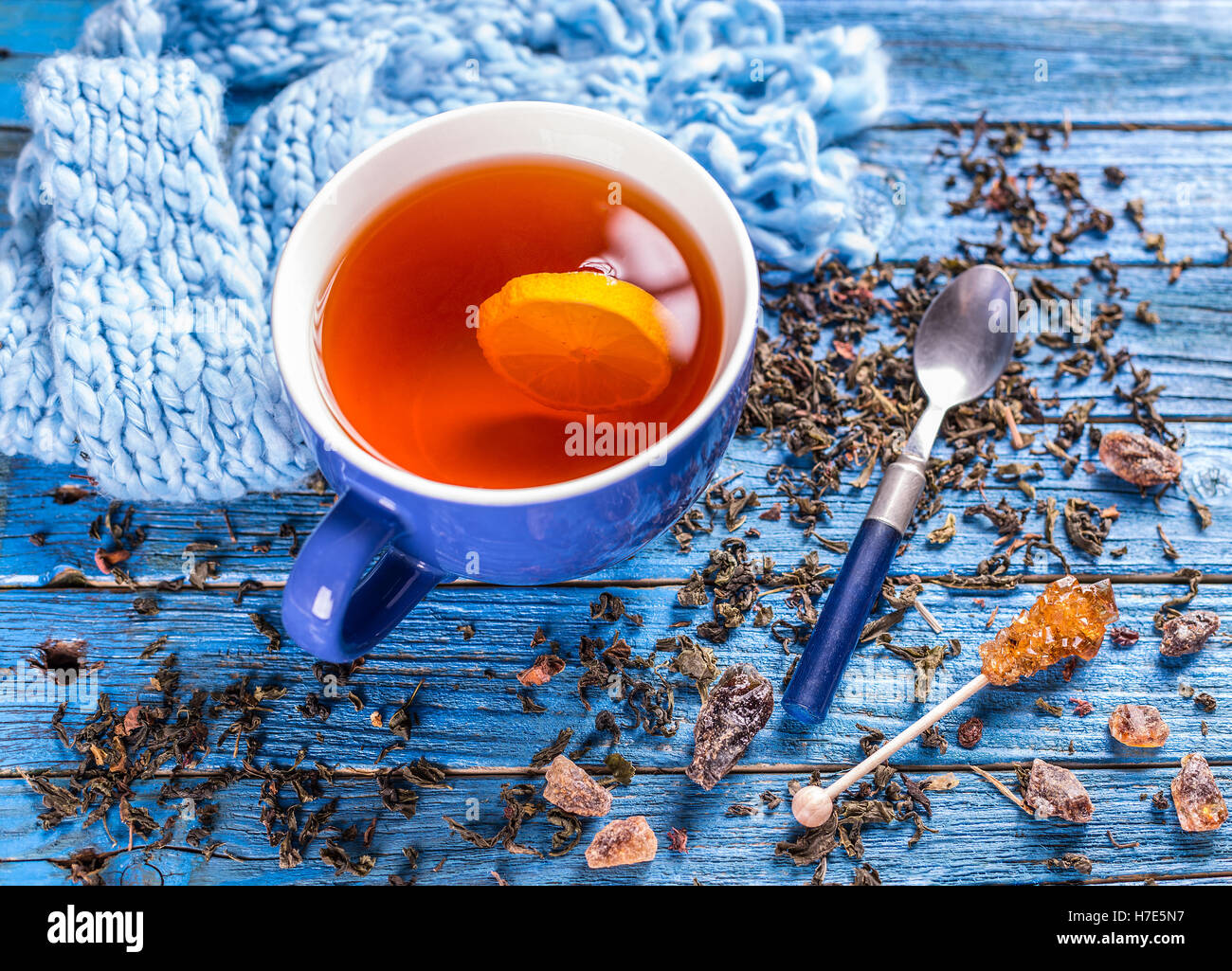 Cup of black tea Stock Photo Alamy