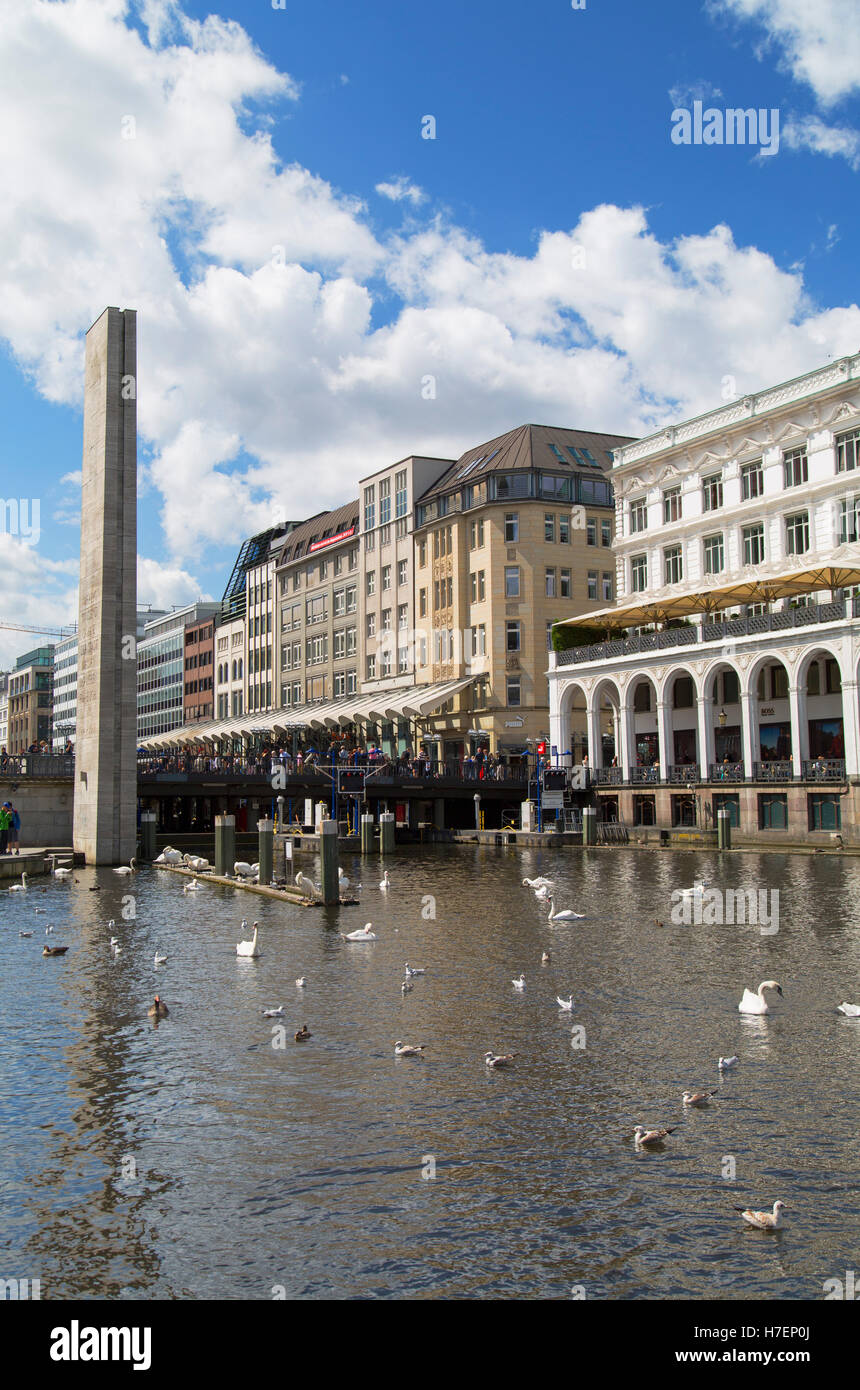 Small Alster Lake, Hamburg, Germany Stock Photo Alamy