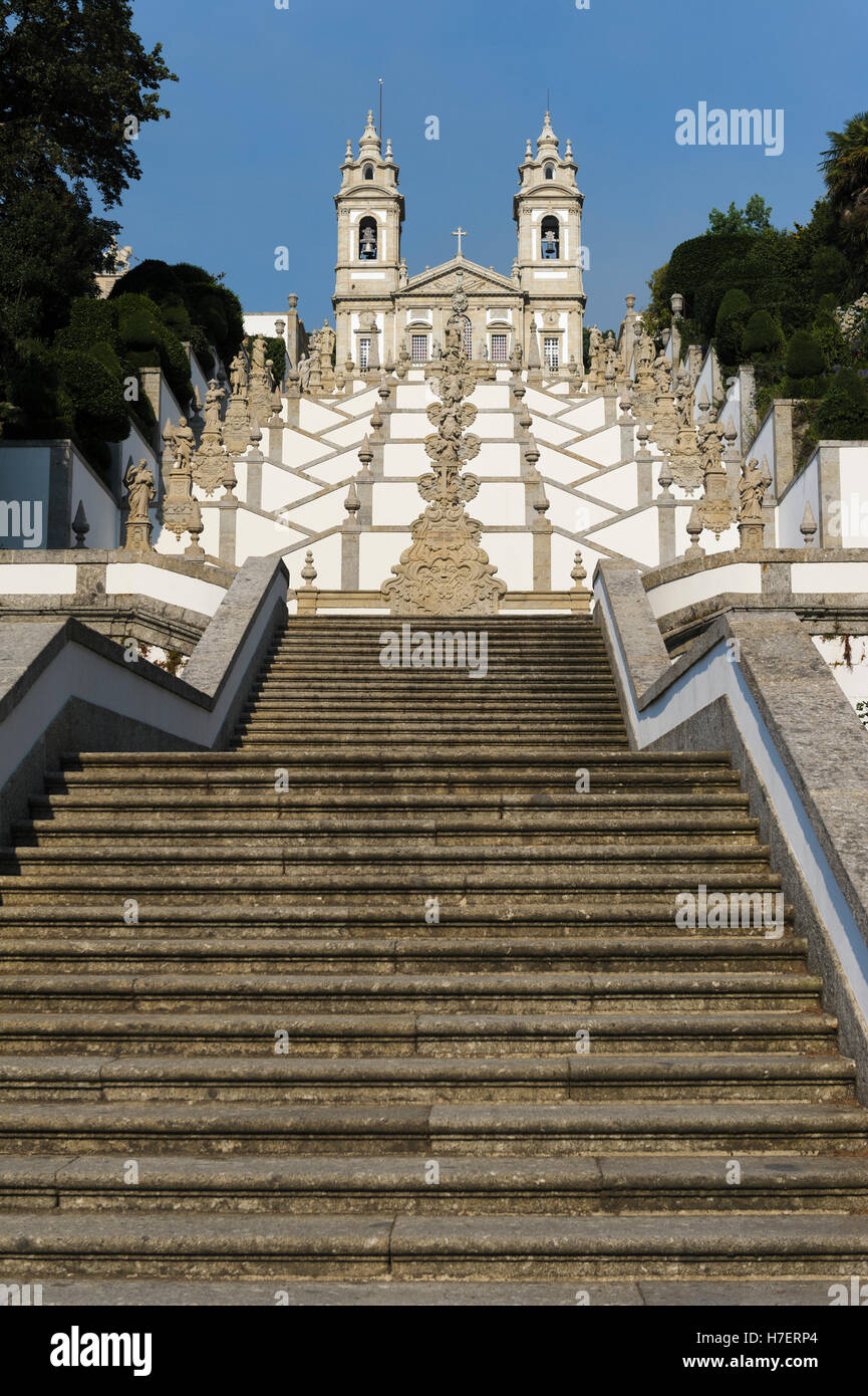 Steps Leading Up To The Shrine In Raigo In Clothed In Red Maple Leaves