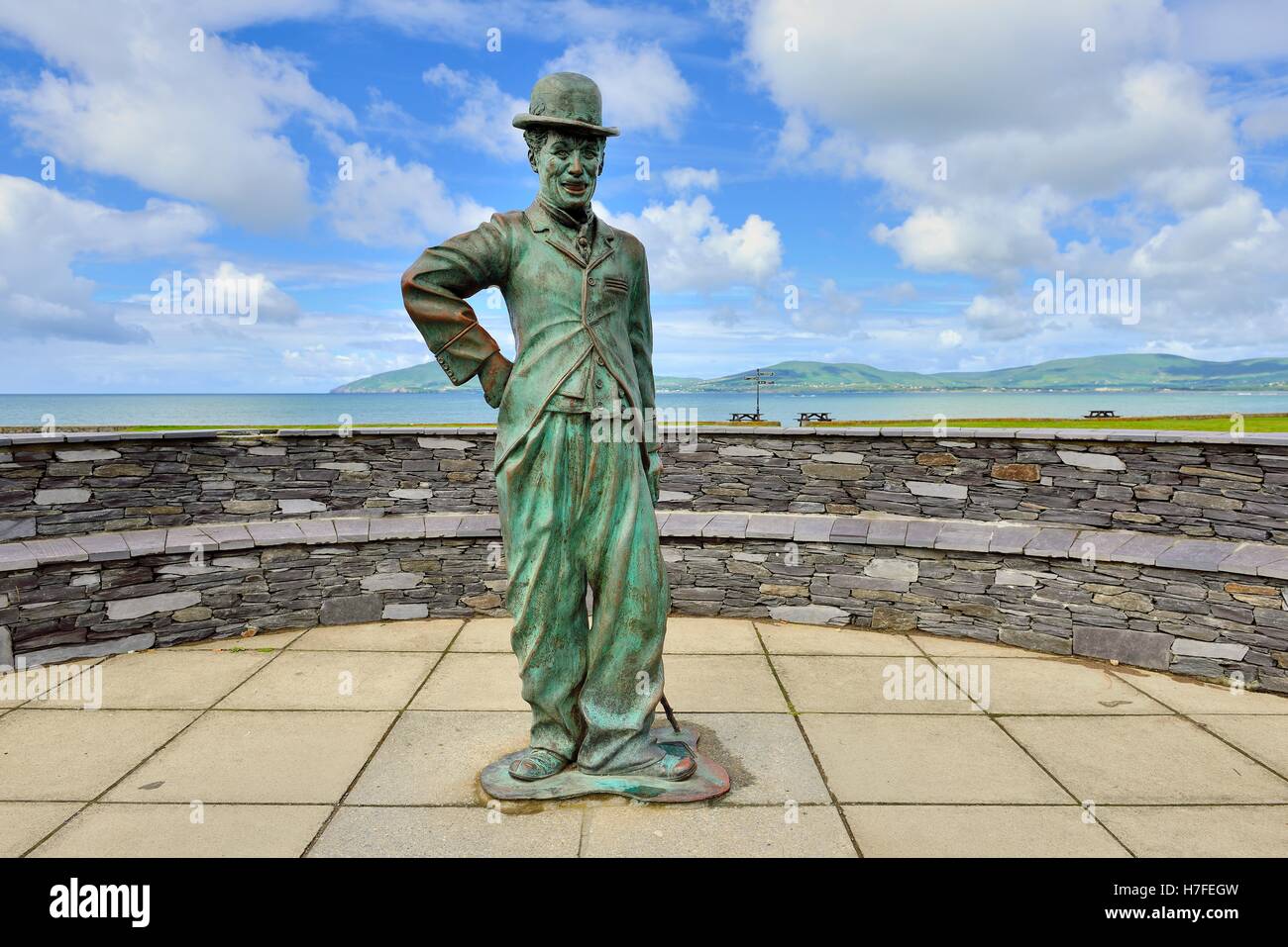 Bronze statue of Charlie Chaplin, Waterville, Ring of Kerry, County