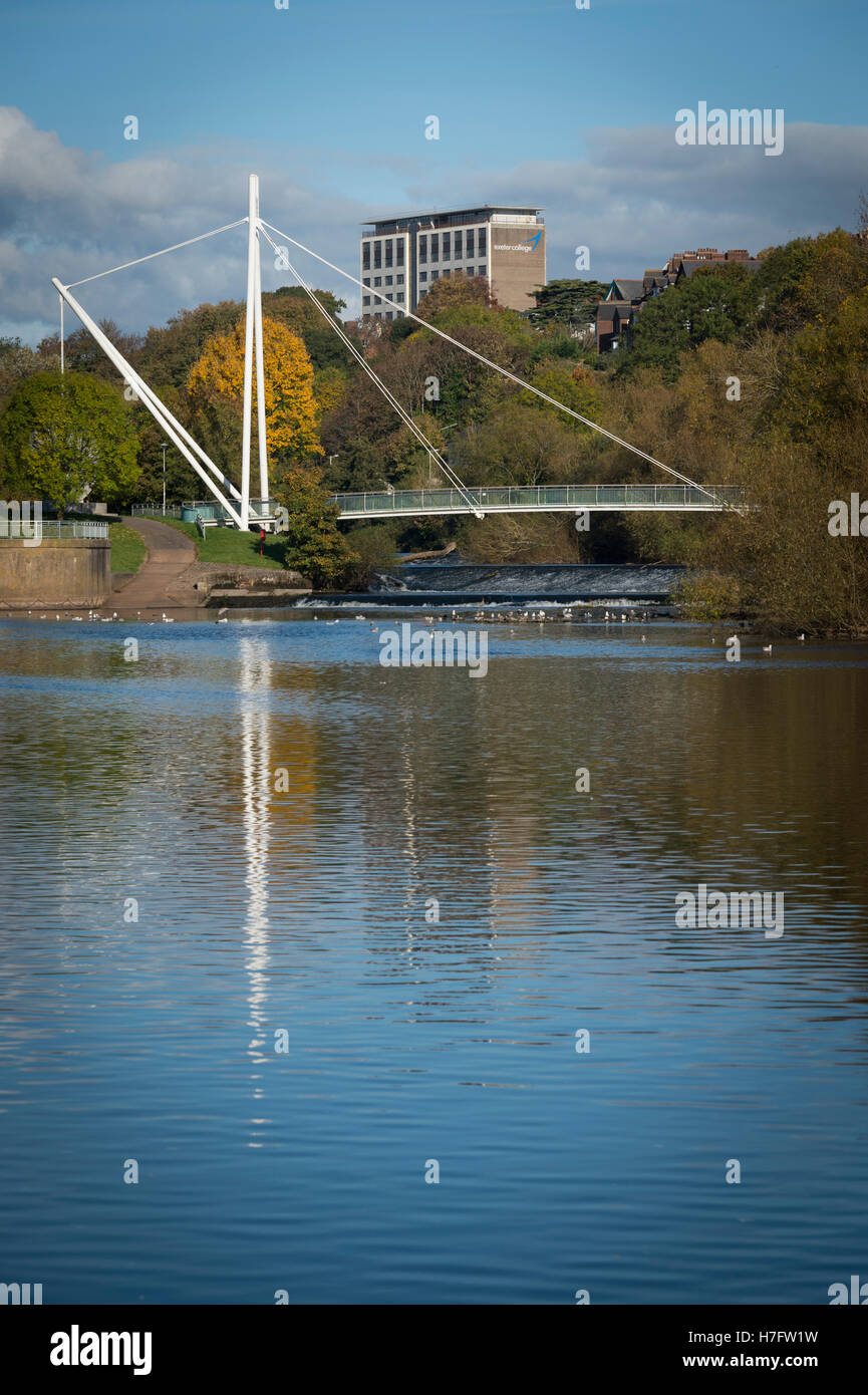 Miller's Crossing on the River Exe, Exeter, Devon, UK Stock Photo - Alamy