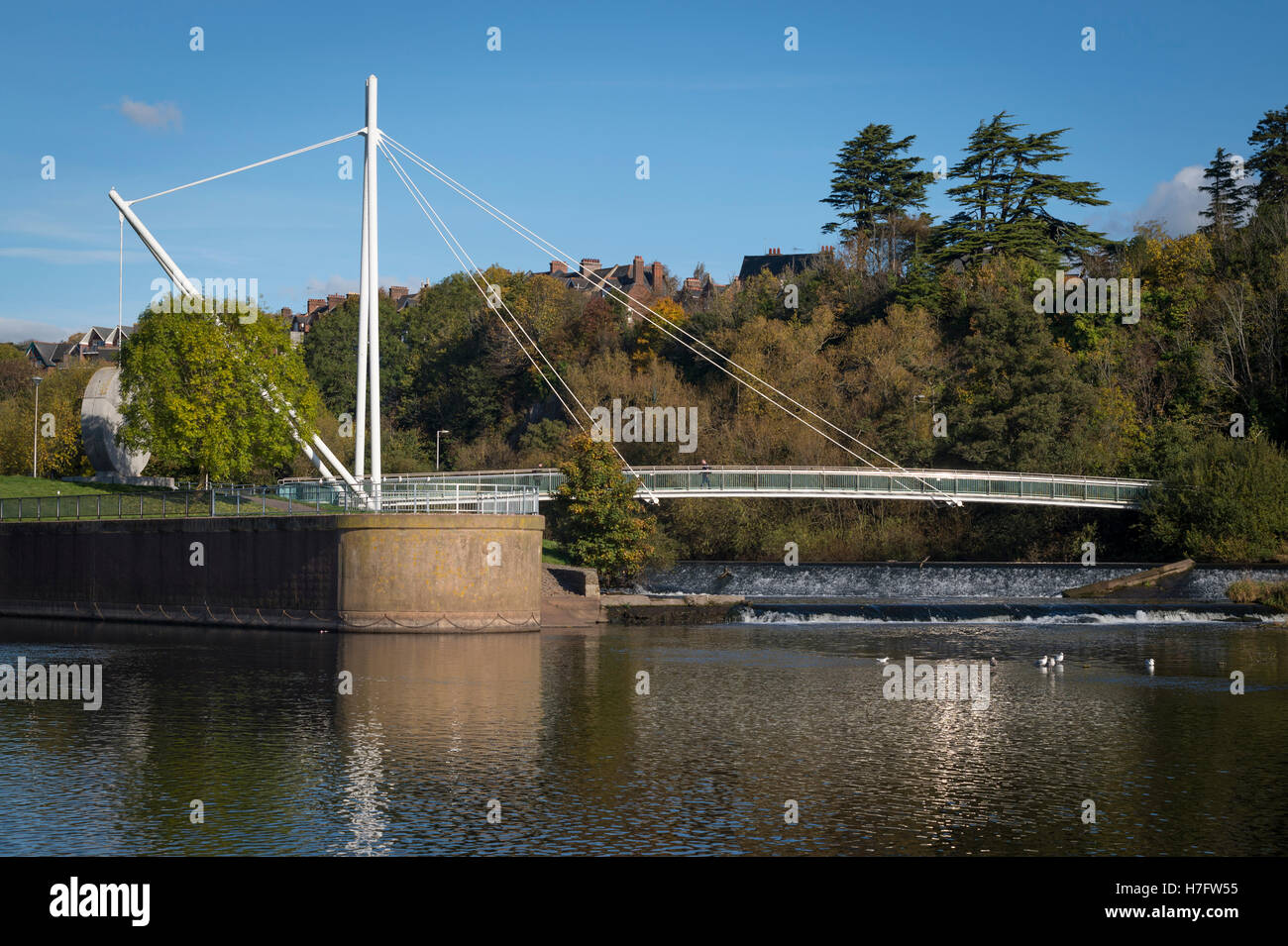 Miller's Crossing on the River Exe, Exeter, Devon, UK. Stock Photo