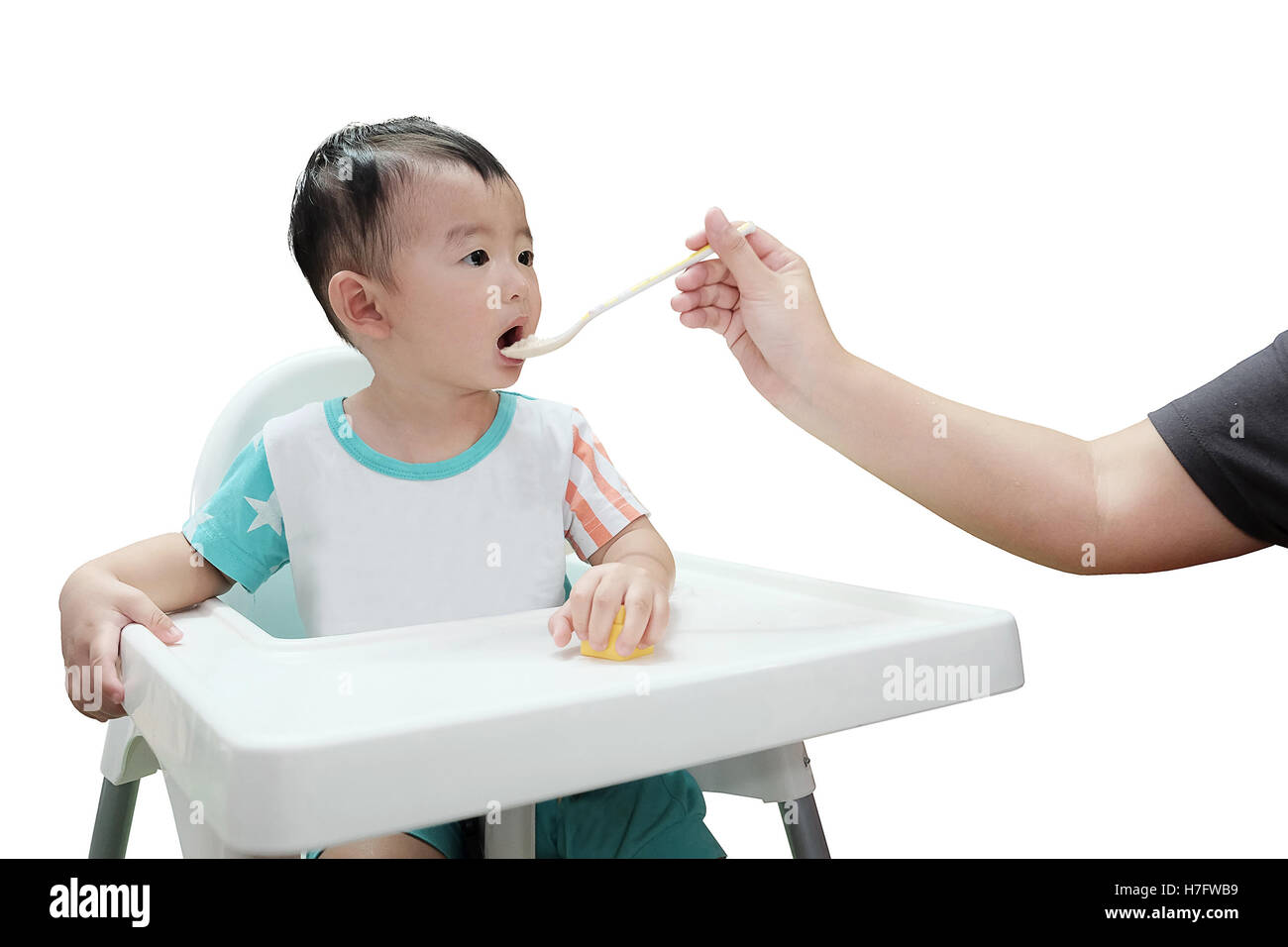 kid in high chair