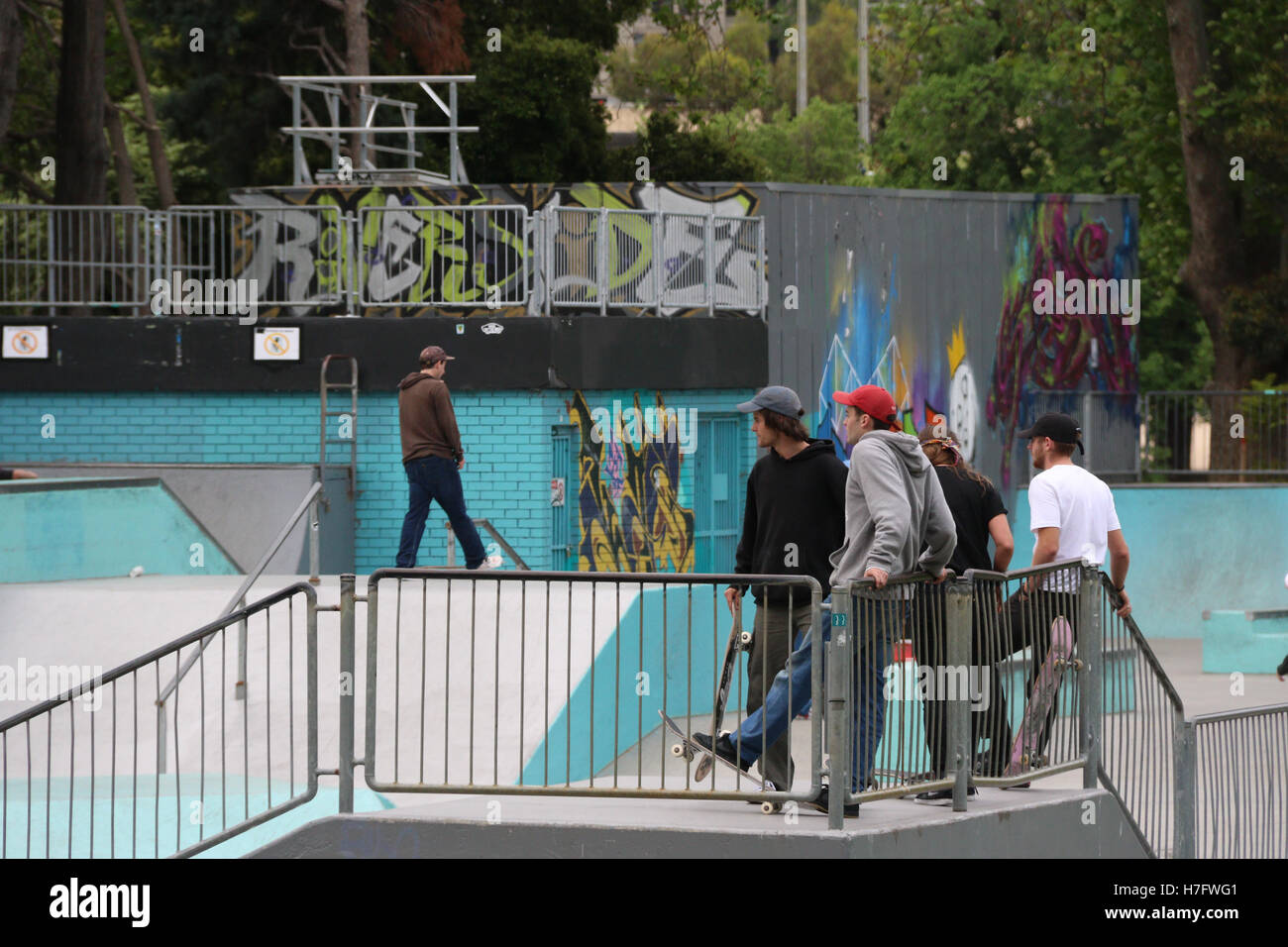 Riverslide Skate Park in Melbourne Stock Photo Alamy
