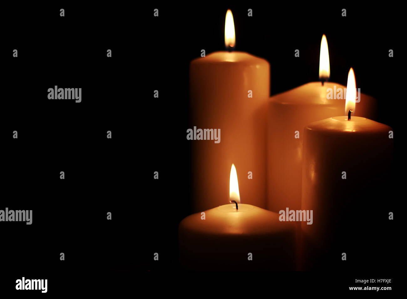 candle light isolated black Stock Photo - Alamy