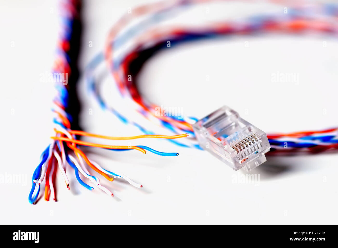 Computer Colors For Plug In color plug wire lan Stock Photo - Alamy