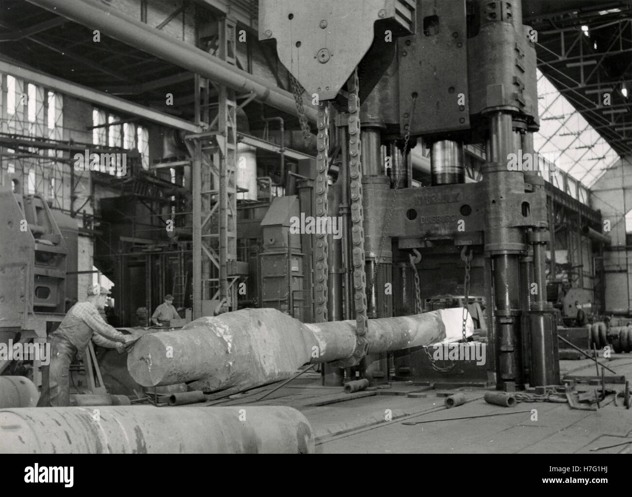 The of a piston rod for a Germany Stock Photo