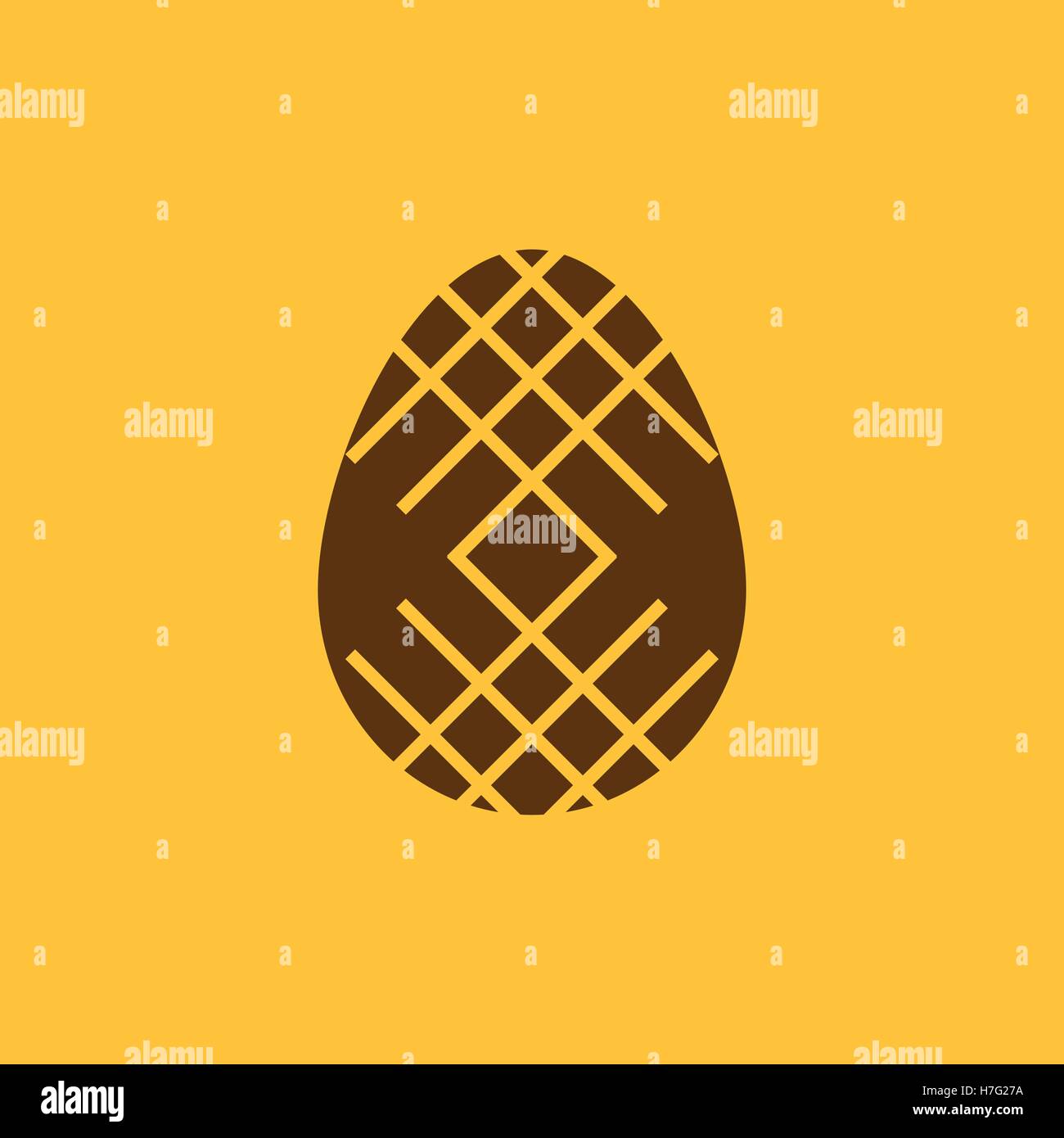 The Easter icon. Easter, egg symbol. UI. Web. Logo. Sign. Flat design ...