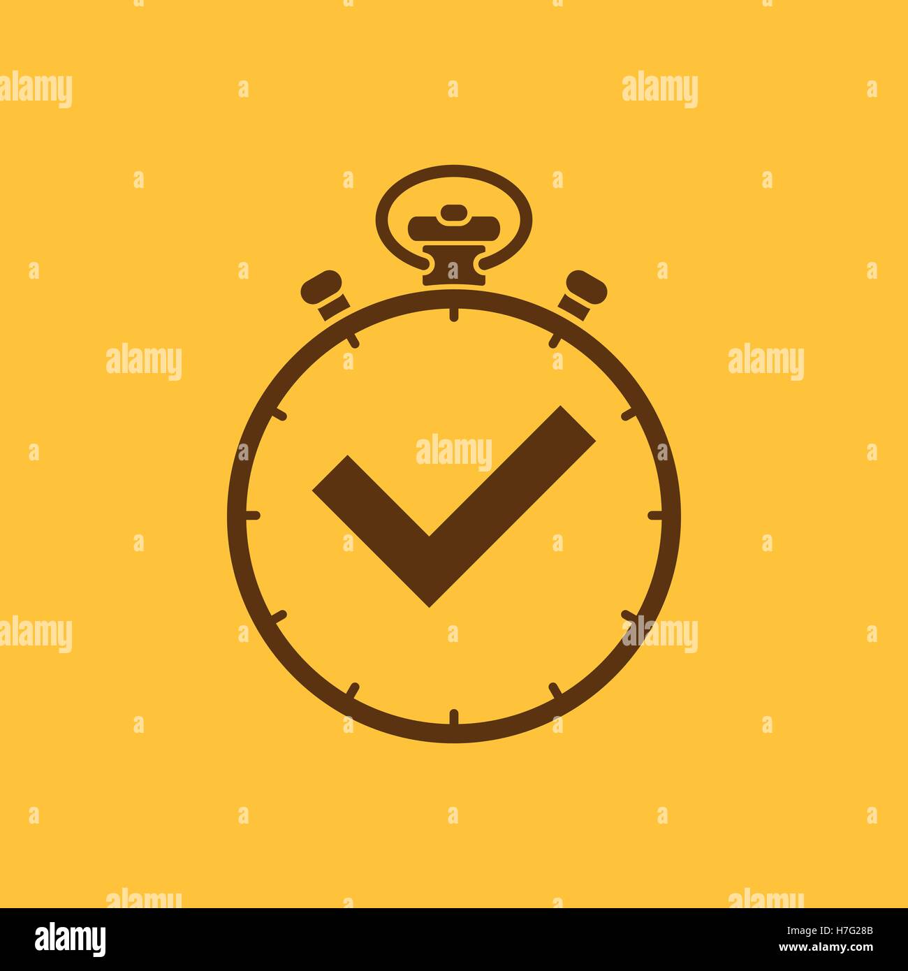 The stopwatch icon.Clock and watch, timer, countdown, stopwatch symbol
