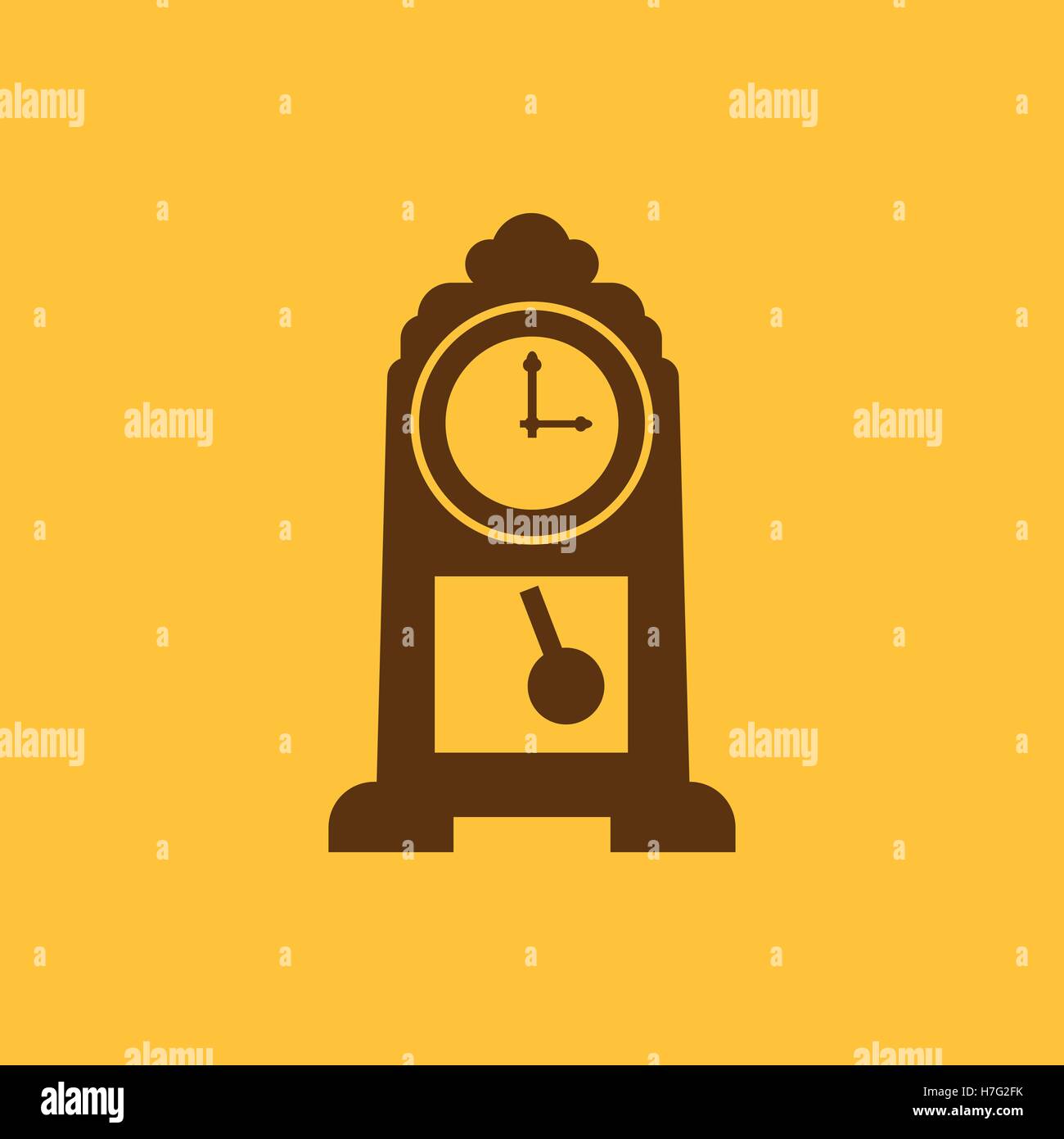Time, clock icon. Time and watch, timer, clock symbol. UI. Web. Logo ...