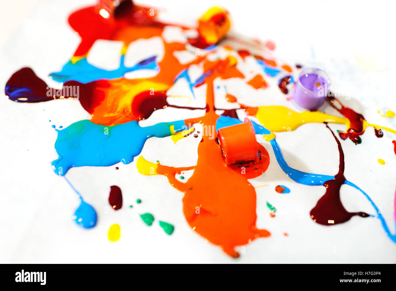 Caps for tattoo ink Stock Photo Alamy