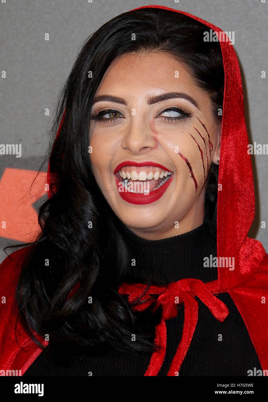 London, UK. Cara De La Hoyde at the KISS FM Haunted House Party, at SSE