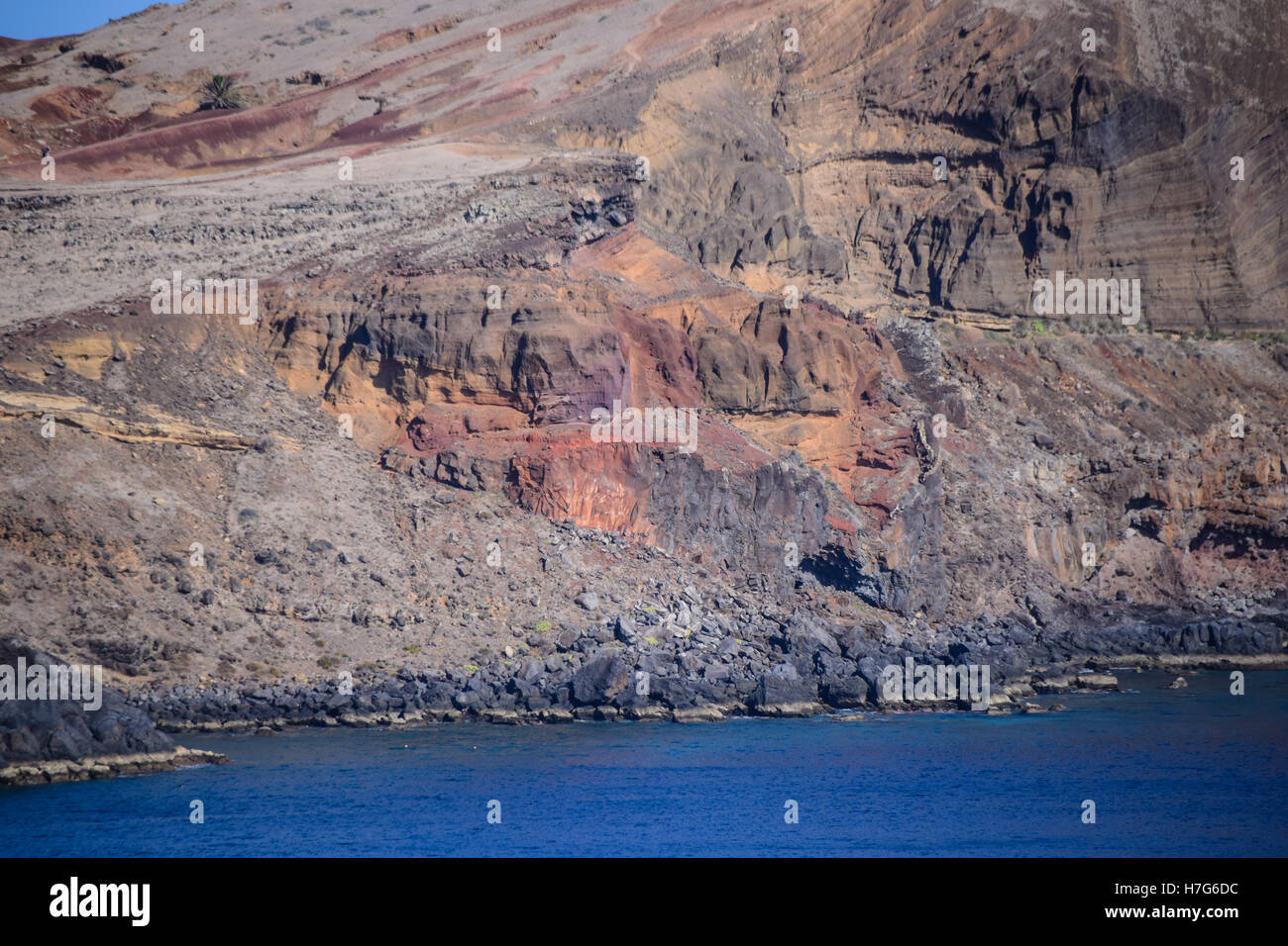 North eastern cliffs of Madeira, Ponta do Rosto Stock Photo