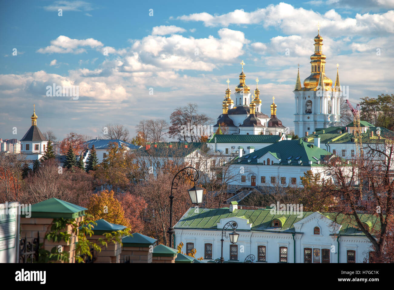 View of Kiev Pechersk Lavra, the orthodox monastery included in the UNESCO world heritage list. Ukraine Stock Photo