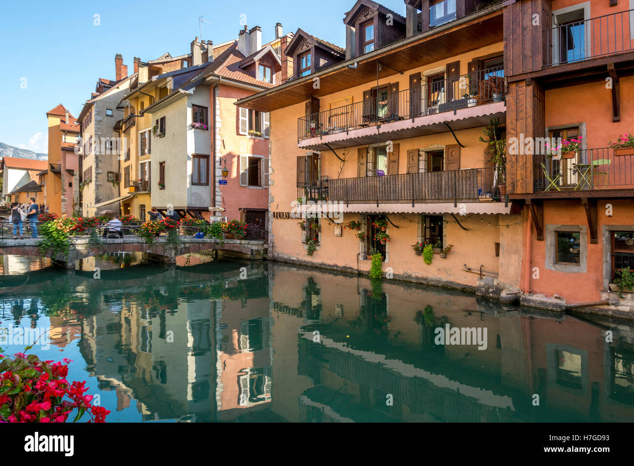 Annecy. Thiou canal and the 