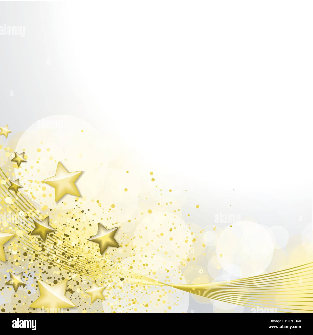 White and gold background full vector elements Stock Vector