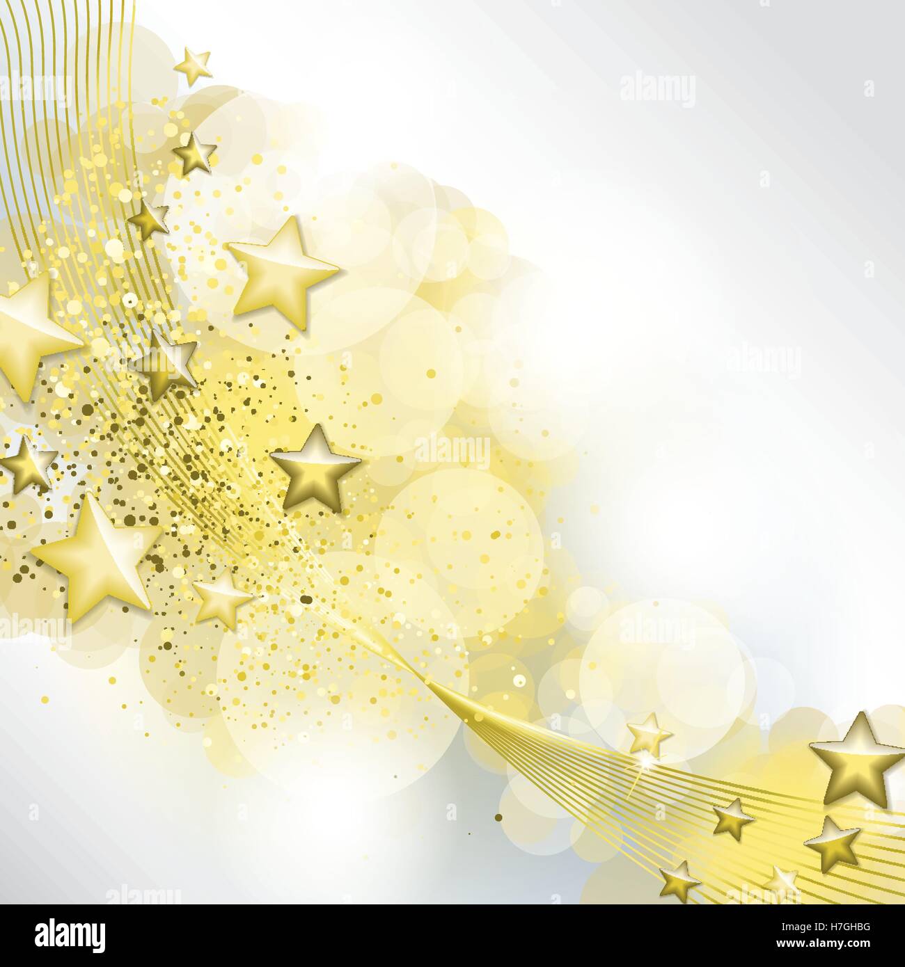 White and gold background full vector elements Stock Vector