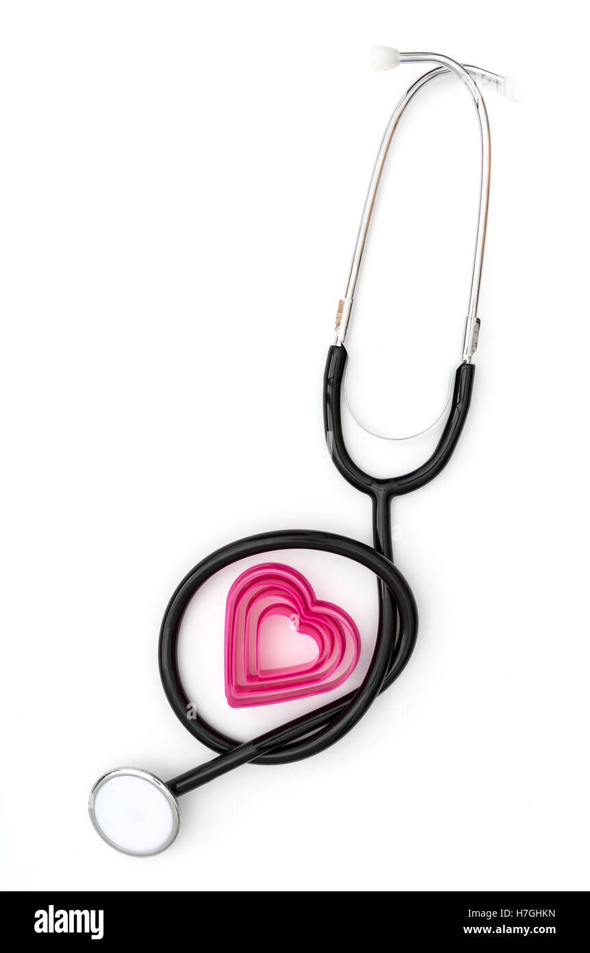 stethoscope and heart Stock Photo - Alamy