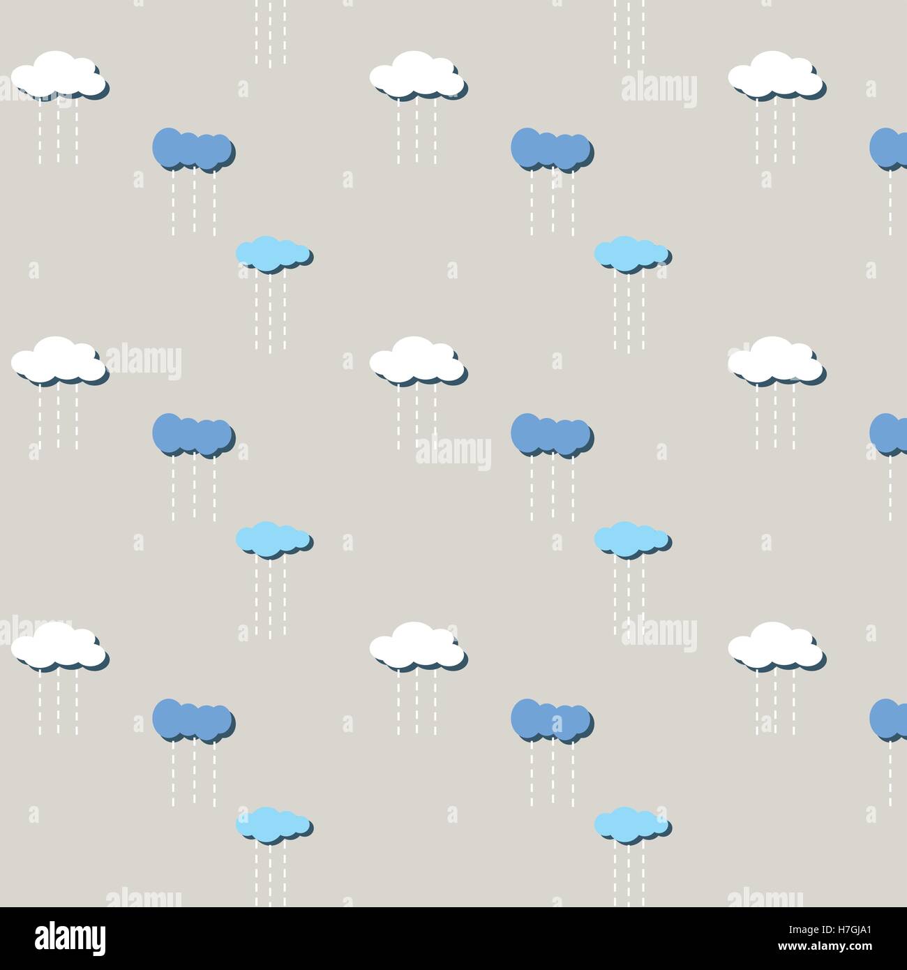 Abstract Colorful Clouds With Raindrops Pattern, Blue Background Stock ...