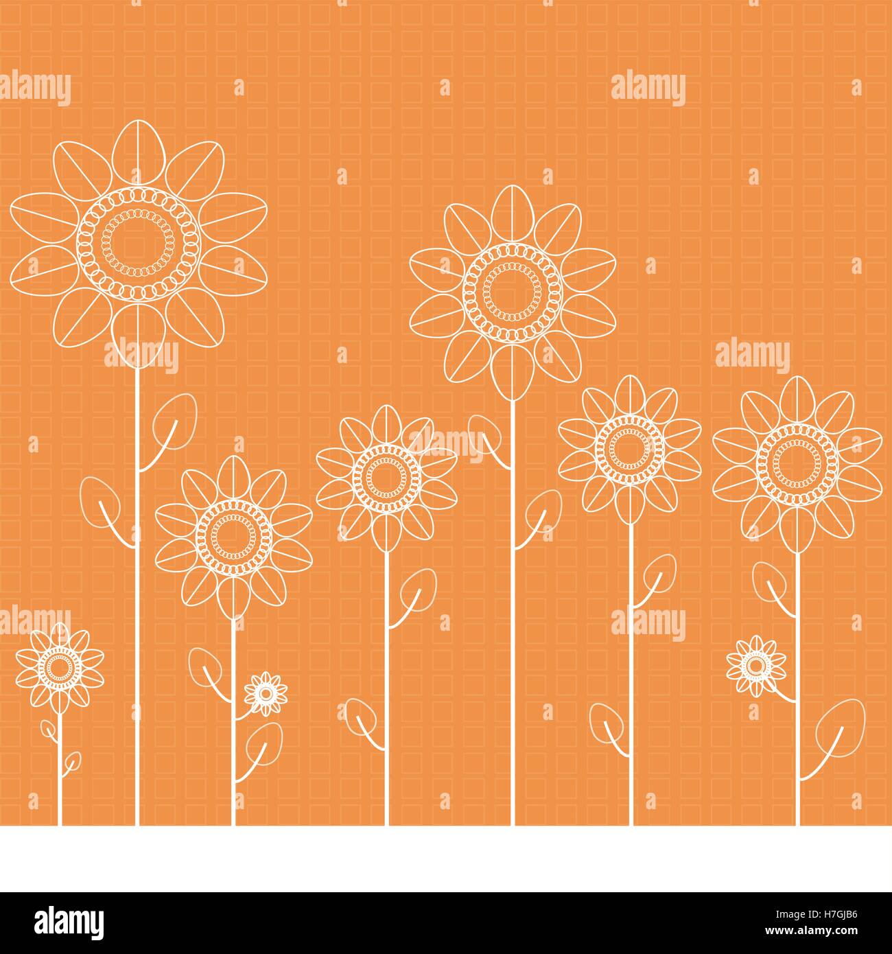 Unusual sunflower Stock Vector Images - Alamy