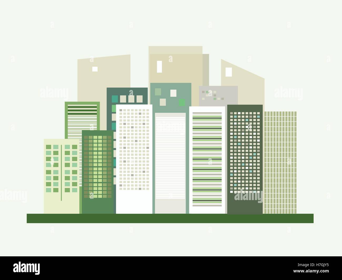 Modern Eco City. Think Green Concept Stock Vector Image & Art - Alamy