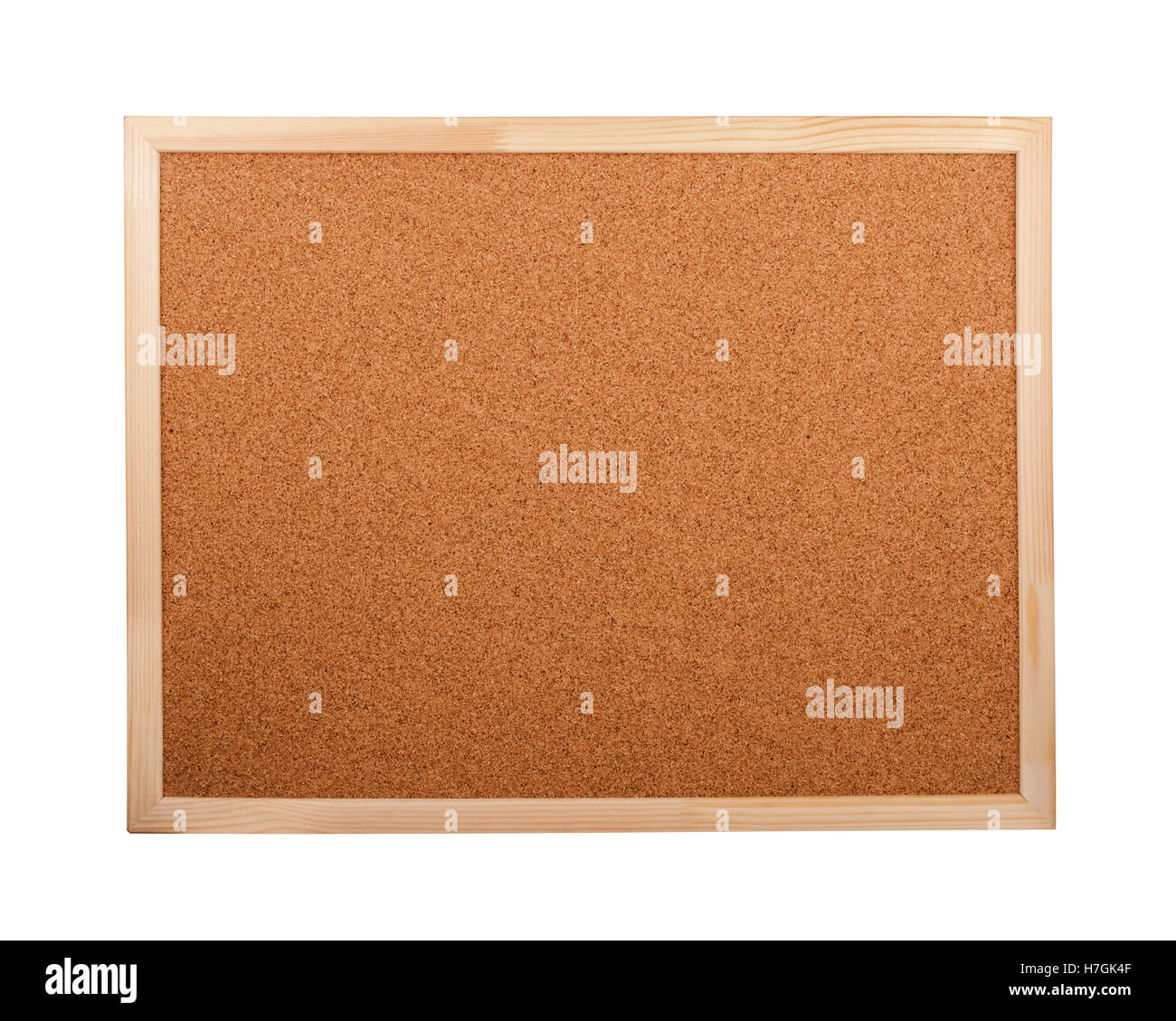 Cork board isolated on white background Stock Photo