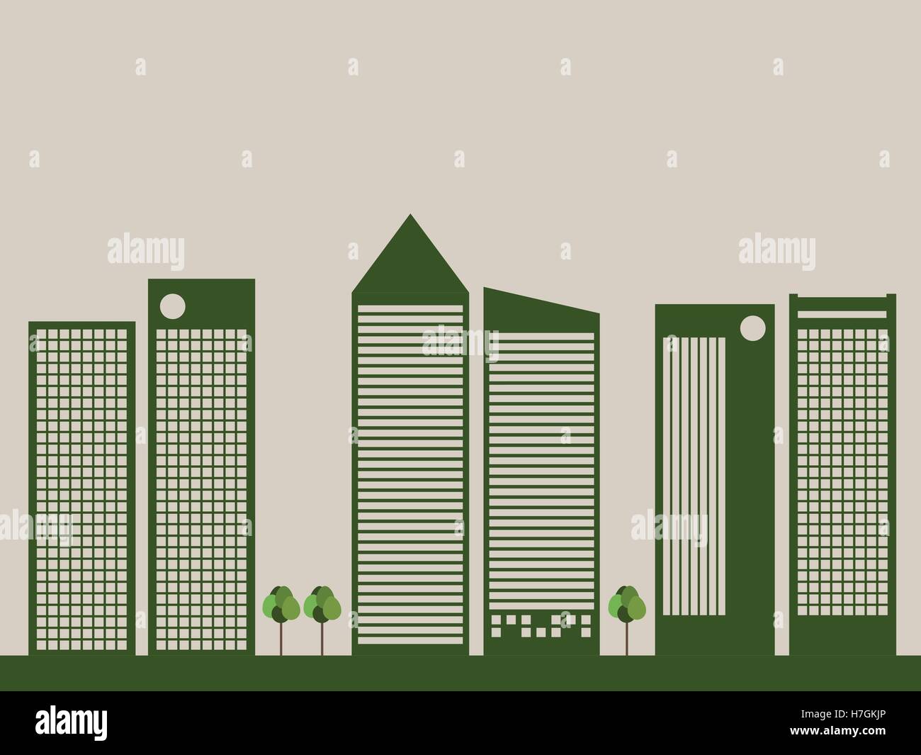 Modern Eco City. Think Green Concept Stock Vector Image & Art - Alamy