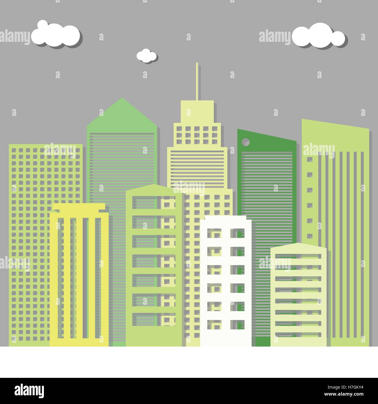 Modern Green City Concept Stock Vector Image & Art - Alamy