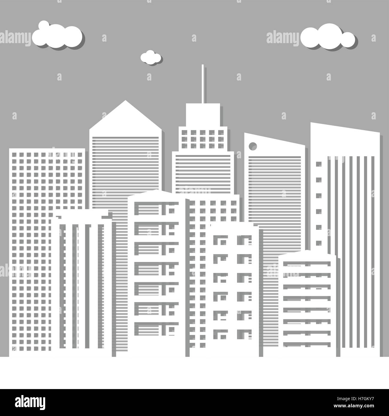 Modern Business City Concept Stock Vector