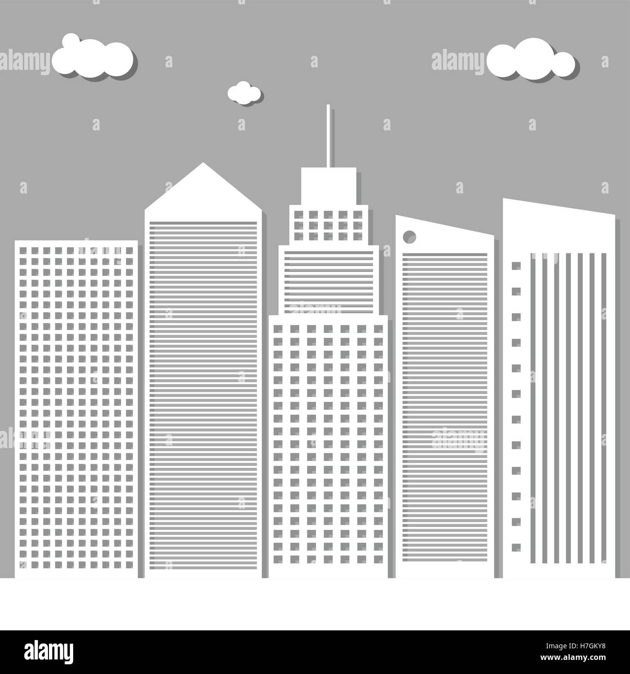 Modern Business City Concept Stock Vector