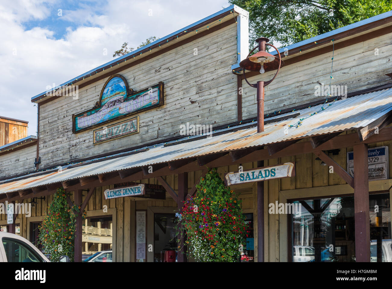Store front in a traditional western town Winthrop, Washington, USA