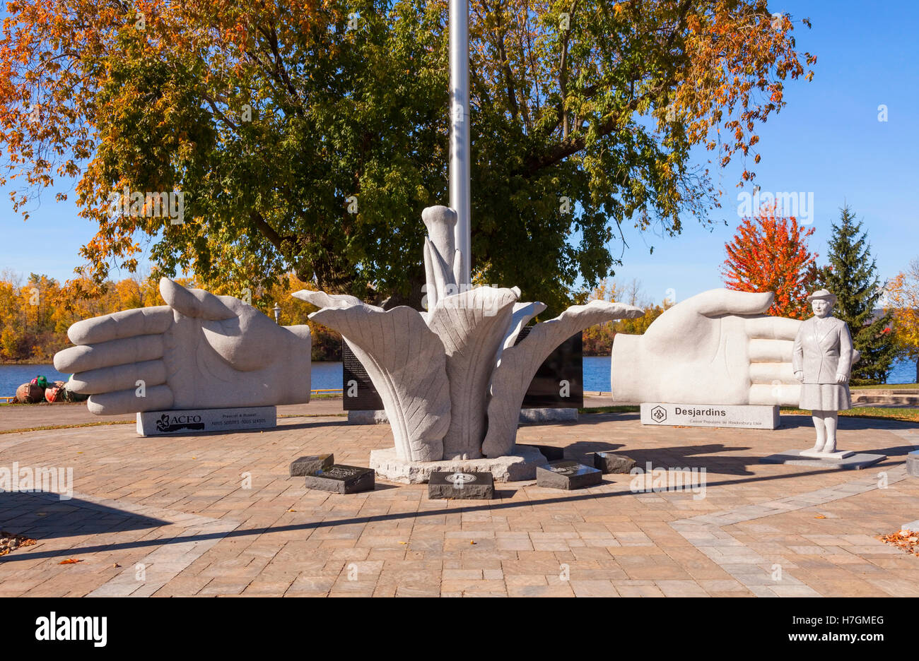 The Monument De La Francophonie Monument In Hawkesbury Ontario Stock Photo Alamy