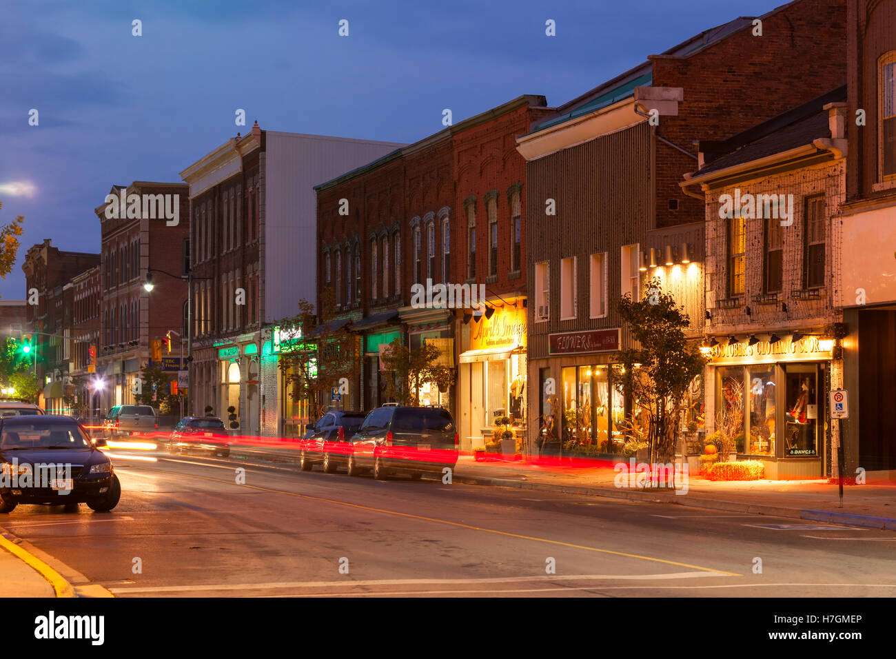 Historical buildings along Dundas Street in downtown Greater Napanee