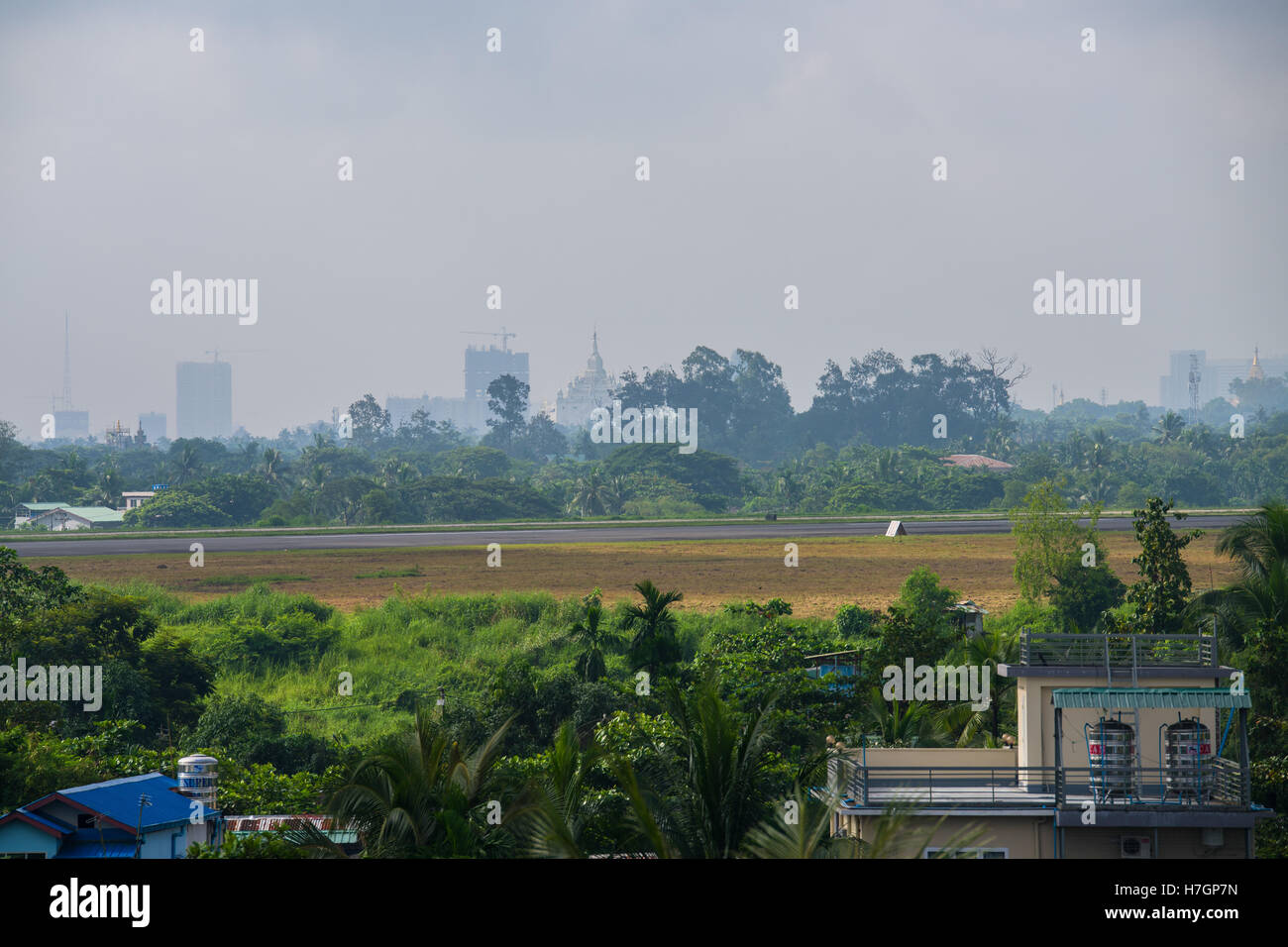 Airport in Yangon city in Burma Stock Photo - Alamy