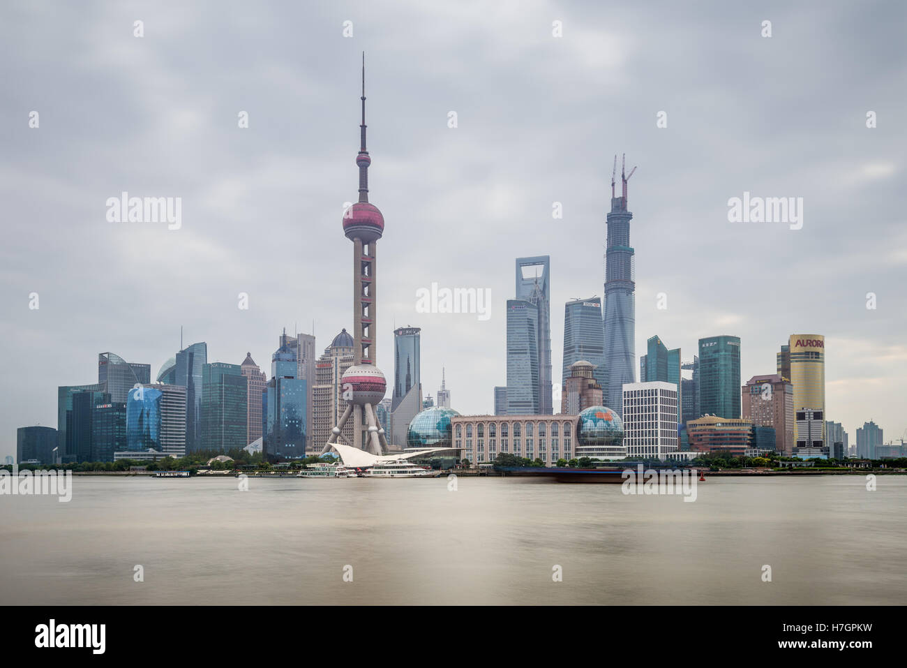 Shanghai Pudong Landmark Skyline In Cloudy Weather China Stock Photo Alamy Shanghai Pudong Landmark Skyline In Cloudy Weather China Stock Photo Alamy