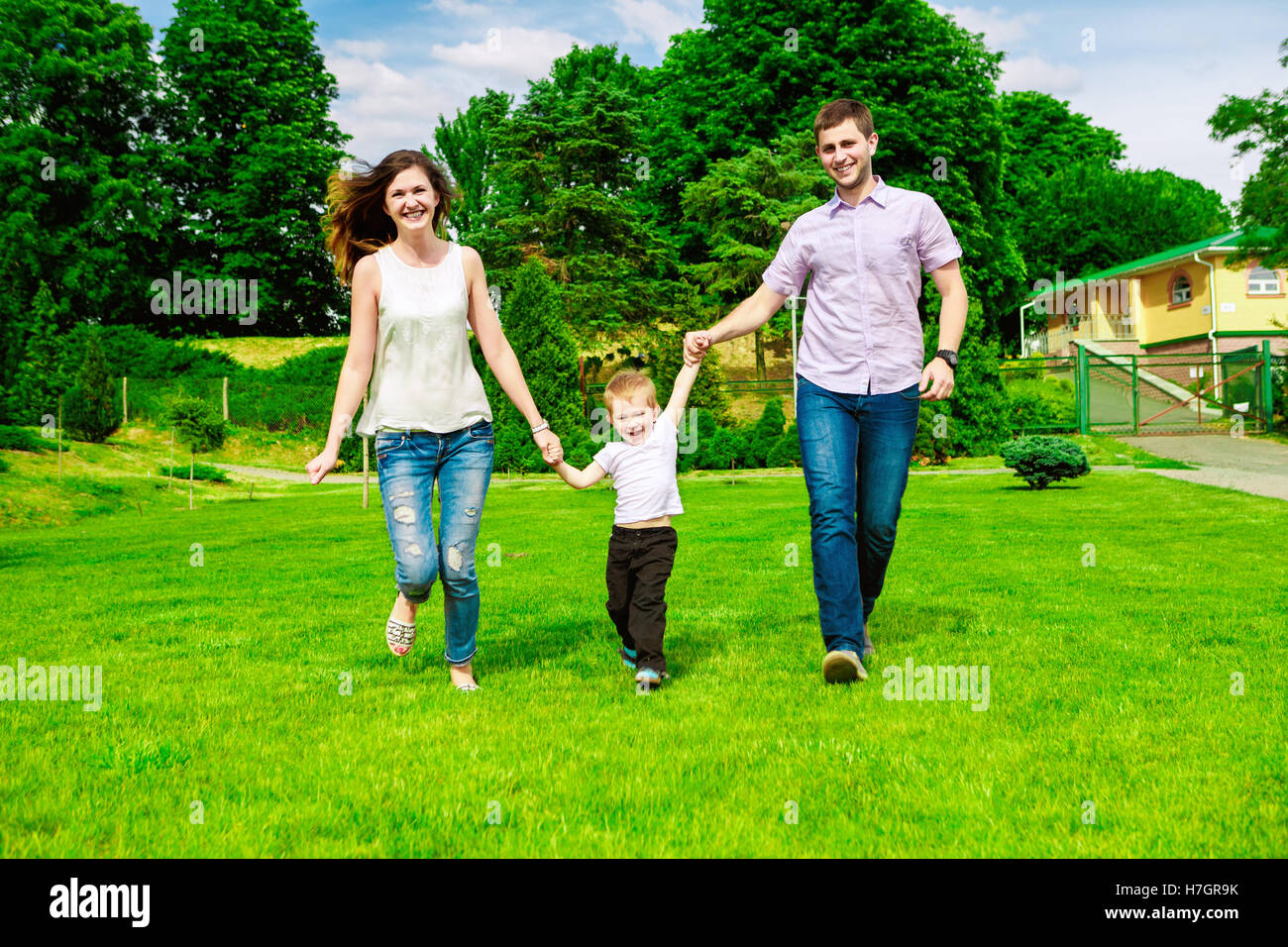 family - enjoying the life together Stock Photo - Alamy