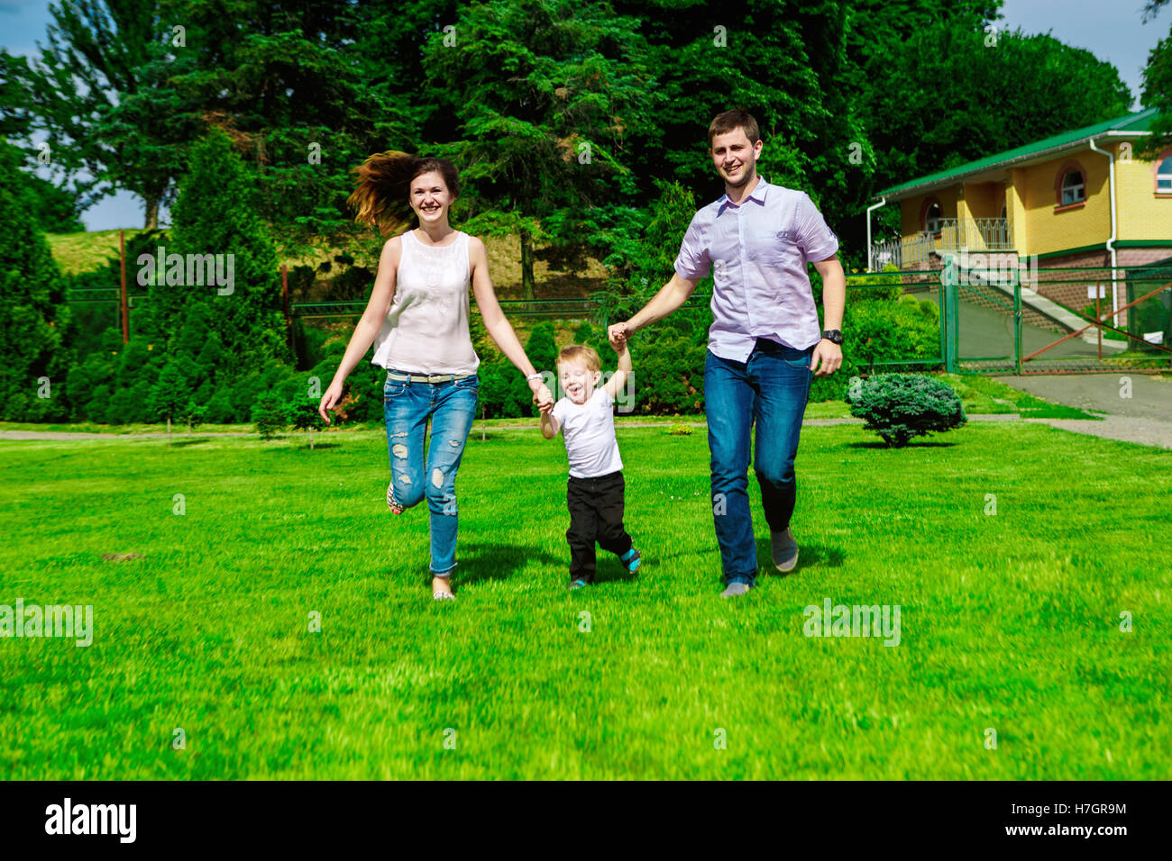 family - enjoying the life together Stock Photo - Alamy