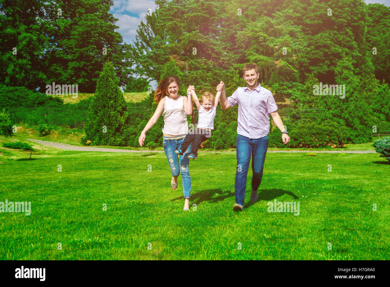 family - enjoying the life together Stock Photo - Alamy