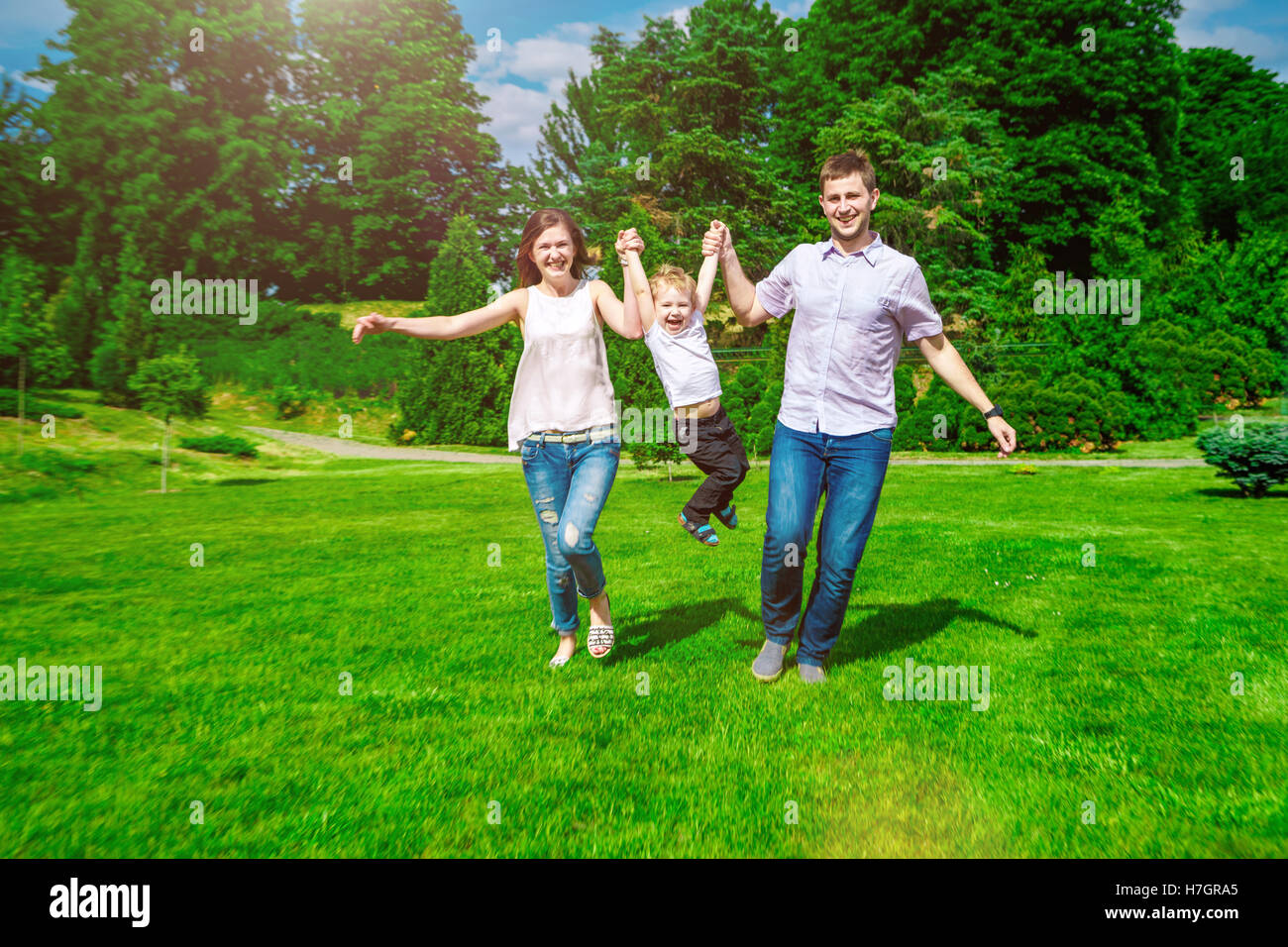 family - enjoying the life together Stock Photo - Alamy