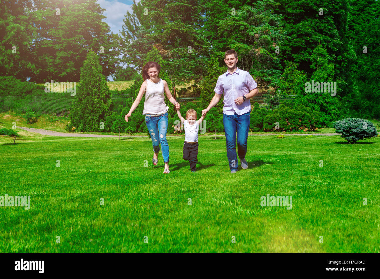family - enjoying the life together Stock Photo - Alamy